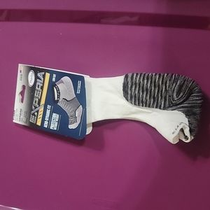 THORLO EXPERIA LIMITED EDITION TIGER PAWS LOW CUT SOCKS: WHITE/GRAY: NWT: XL